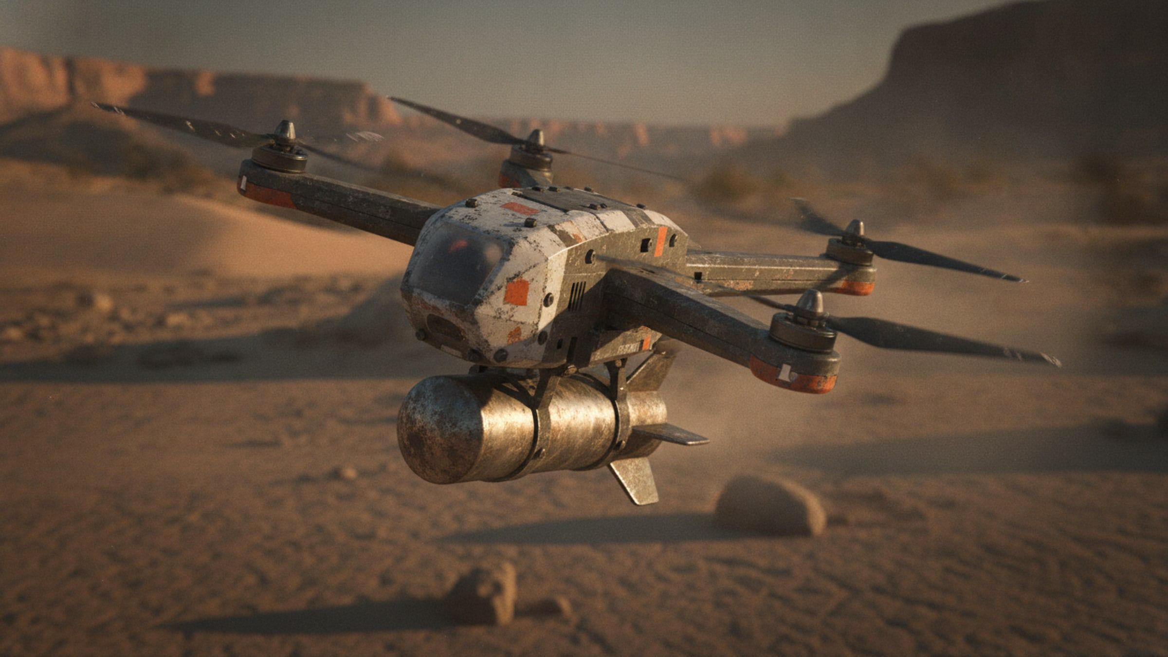 Anti-Armour Drone deployed in the field