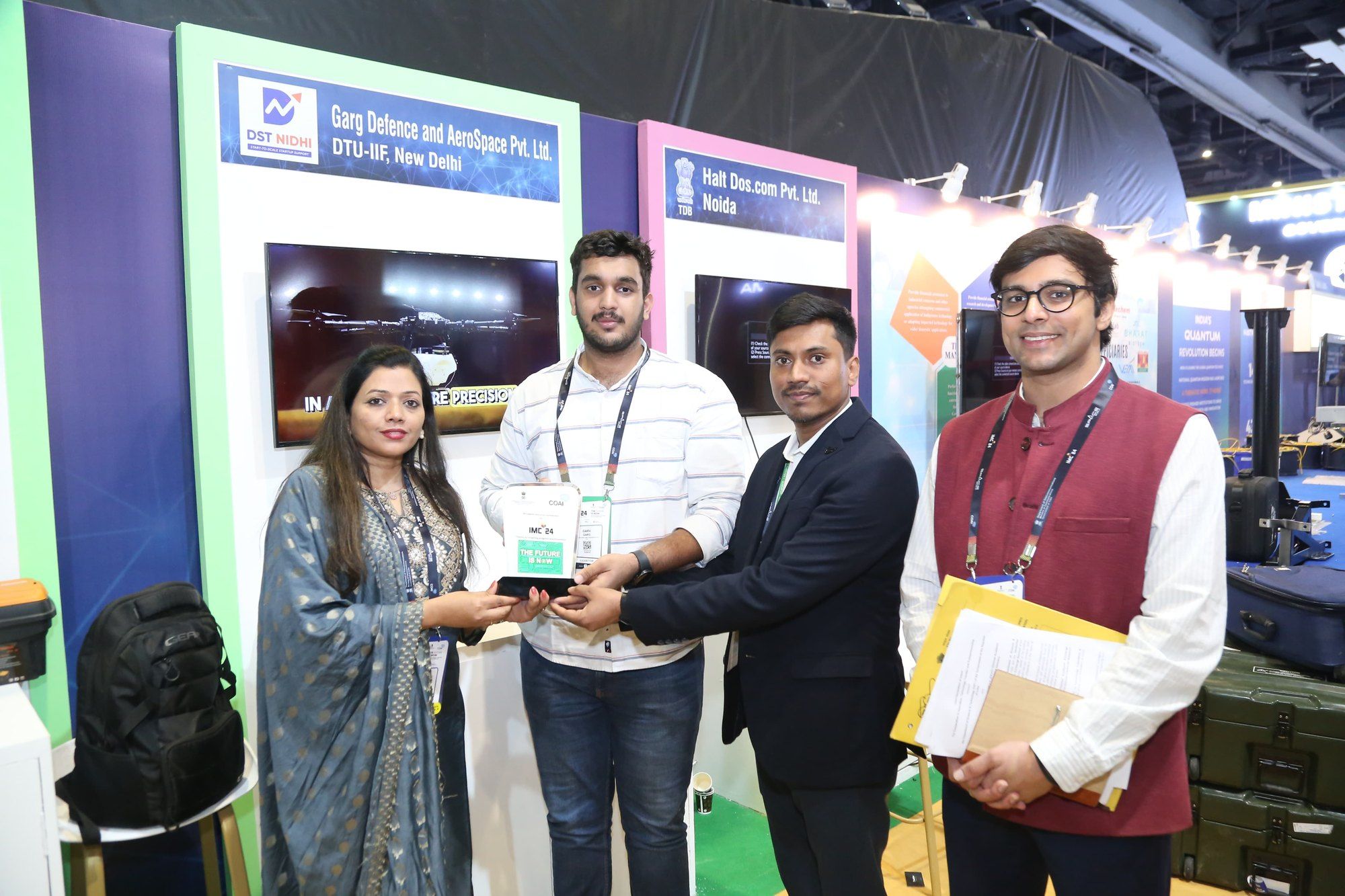 Recognised at an industry event