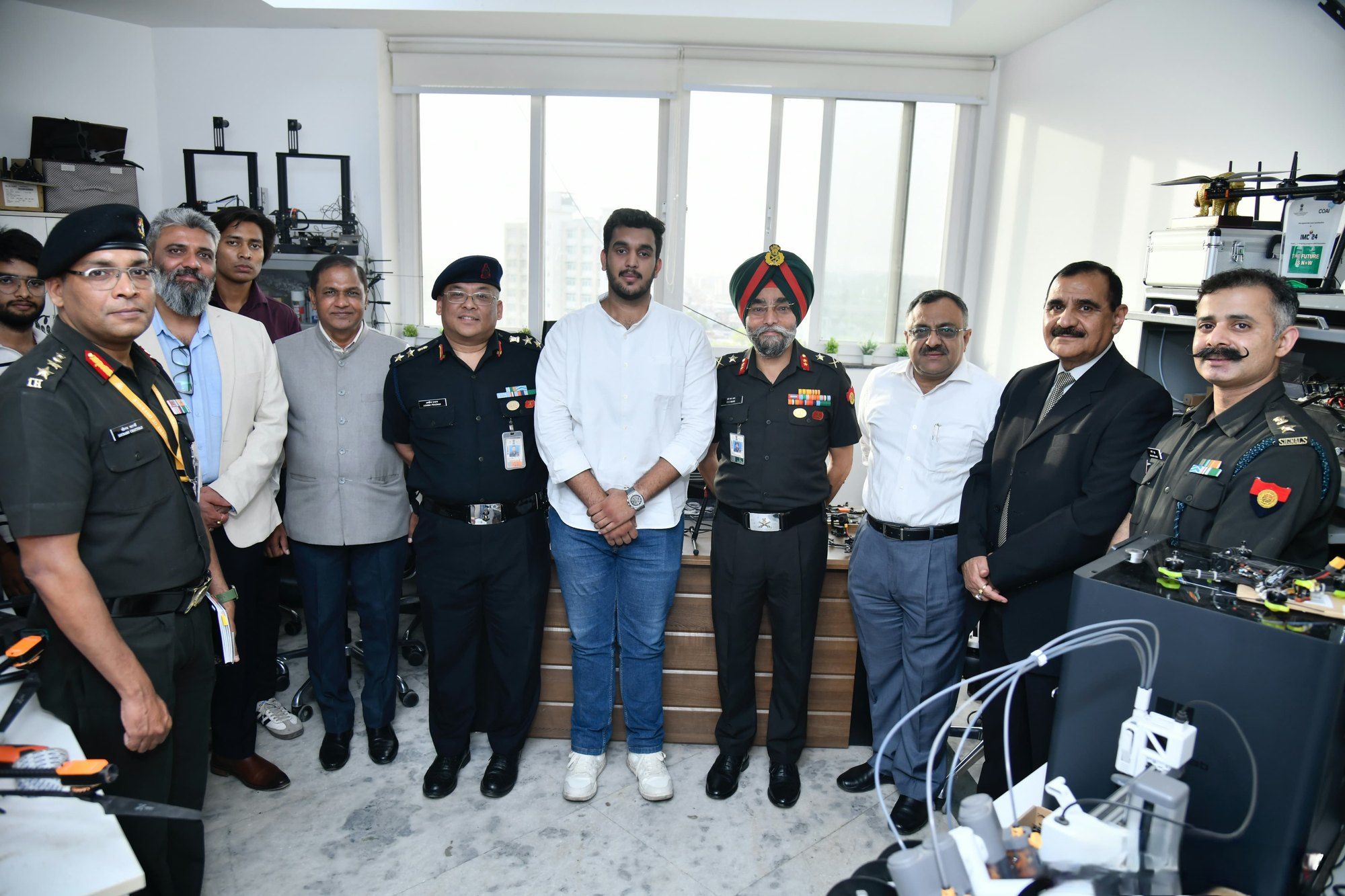 With senior officers at our facility