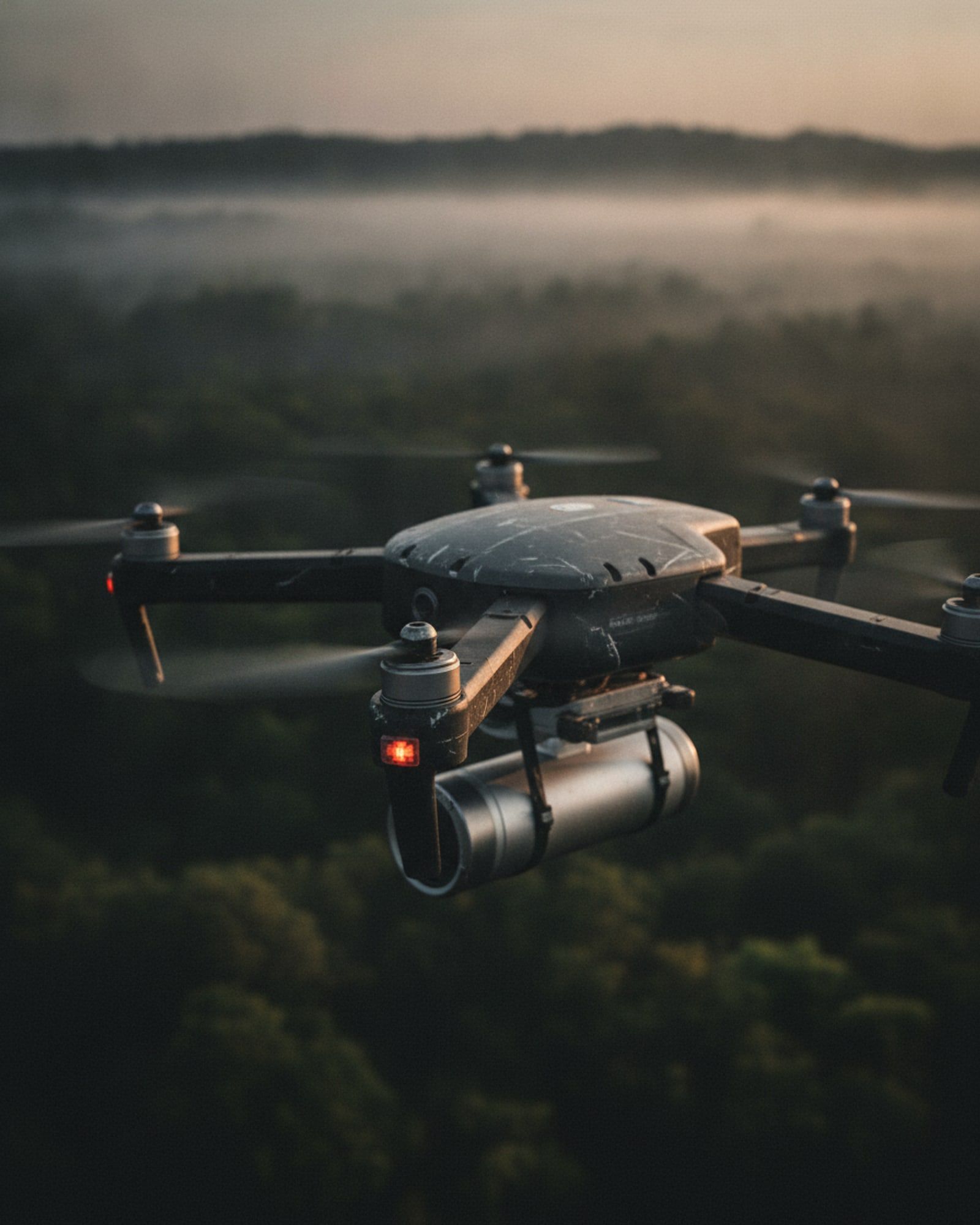 LiDAR Mapping UAV, close detail