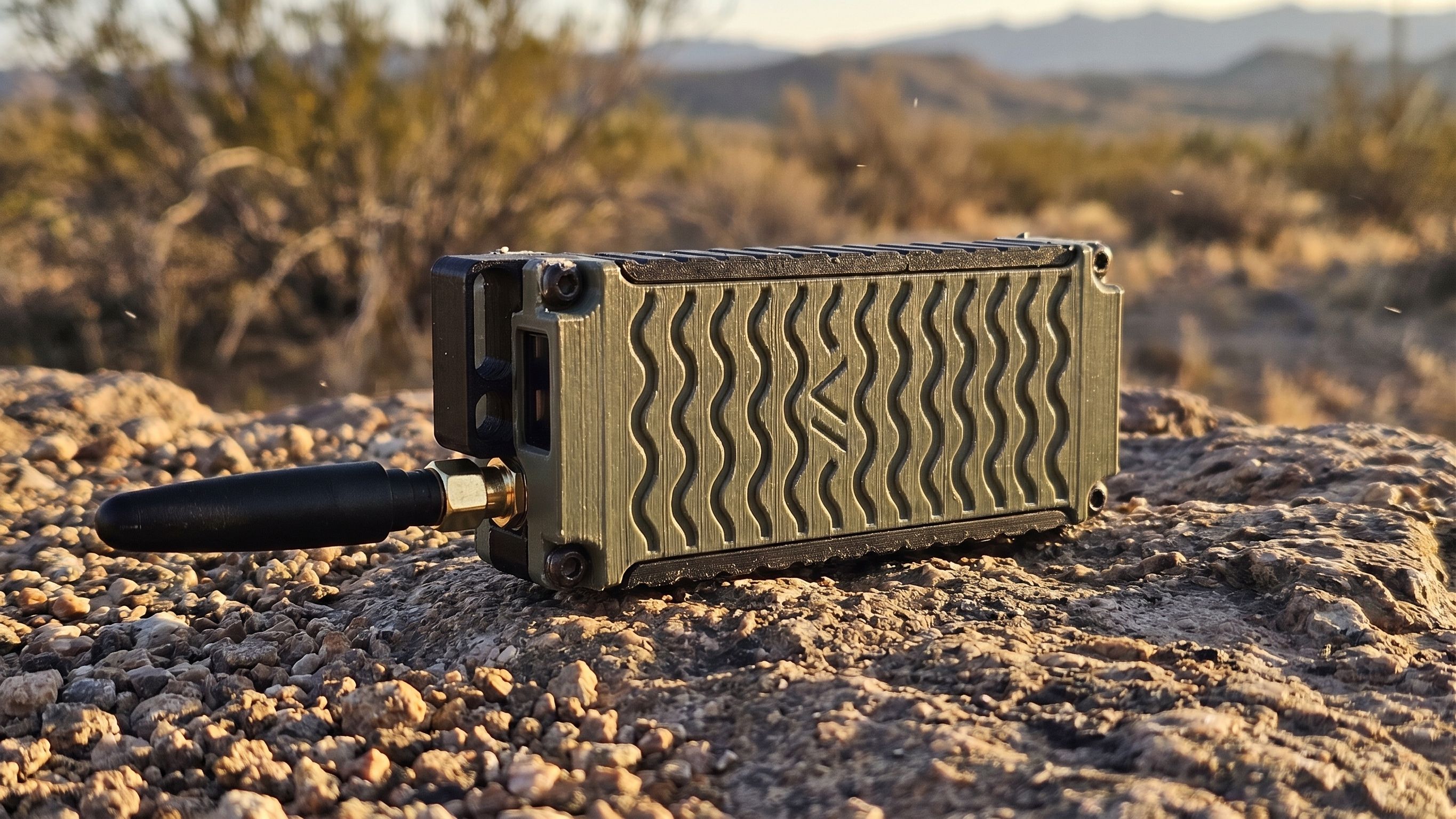 Rugged Mesh Radio Node deployed in the field